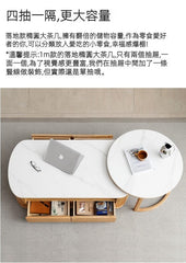 Mori Home - Rocky 原木岩板圓茶几