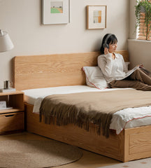 Mori Home - Yuno 側開實木油壓床