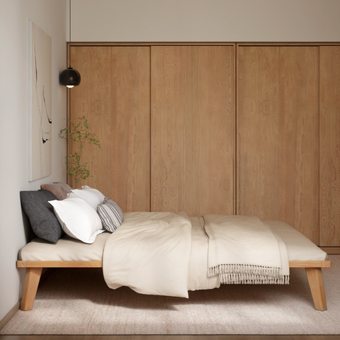 <tc>Simple Oak Bed Frame (Can Tailor Made)</tc> <tc>Simple Oak Bed Frame (Can Tailor Made)</tc>