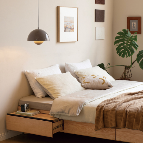 Embrace 實木床架-mori home Embrace 實木床架-mori home