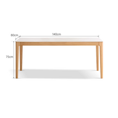<tc>Rotterdam Sintered Stone Top Oak dining table</tc>