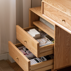 全實木製作的兩格櫃桶