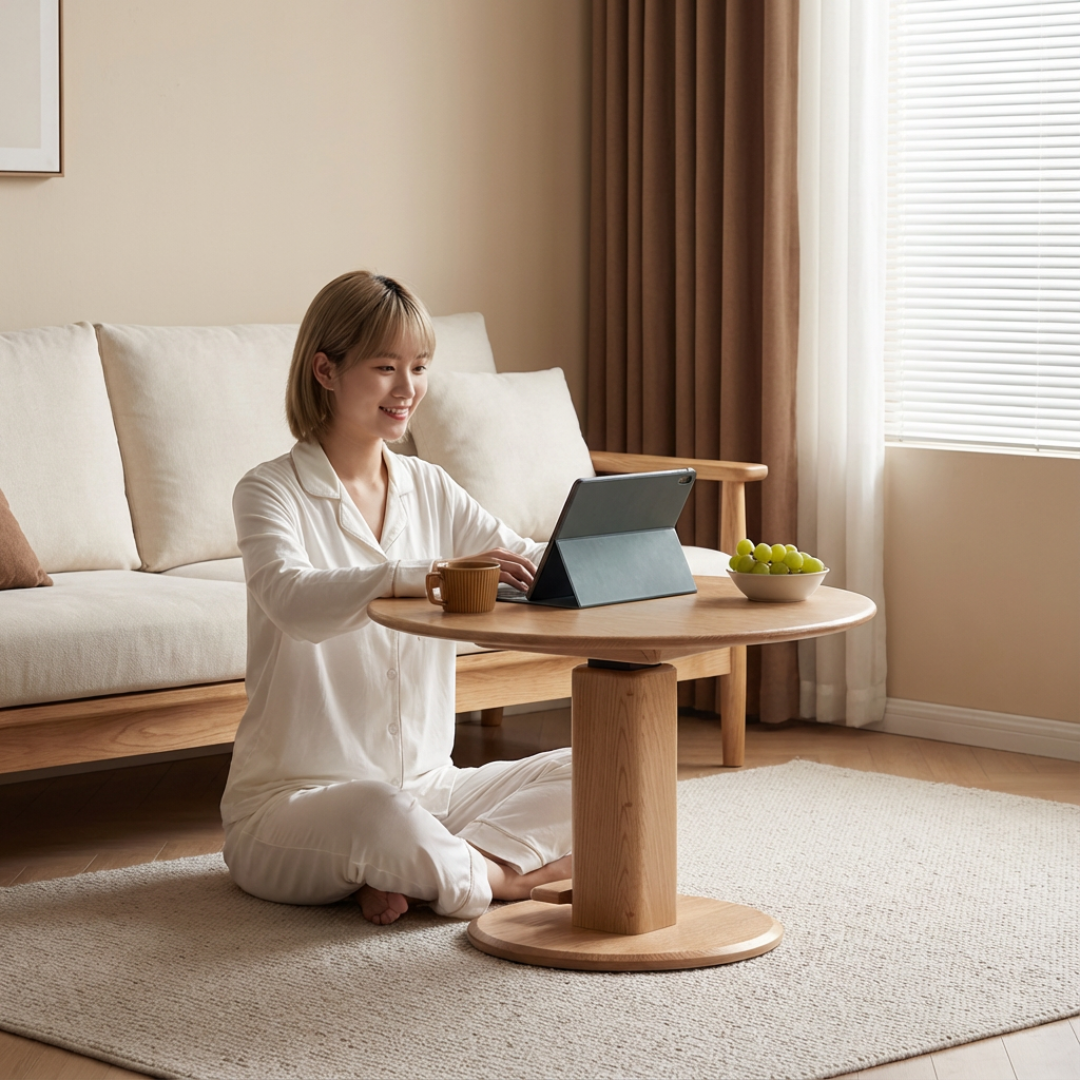 Circle 升降圓茶几 - mori home