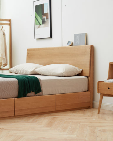 Rhine 簡約抽屜實木油壓床架 Rhine 簡約抽屜實木油壓床架