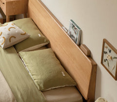 Mori Home - Hansu 斜靠背橡木實木床架