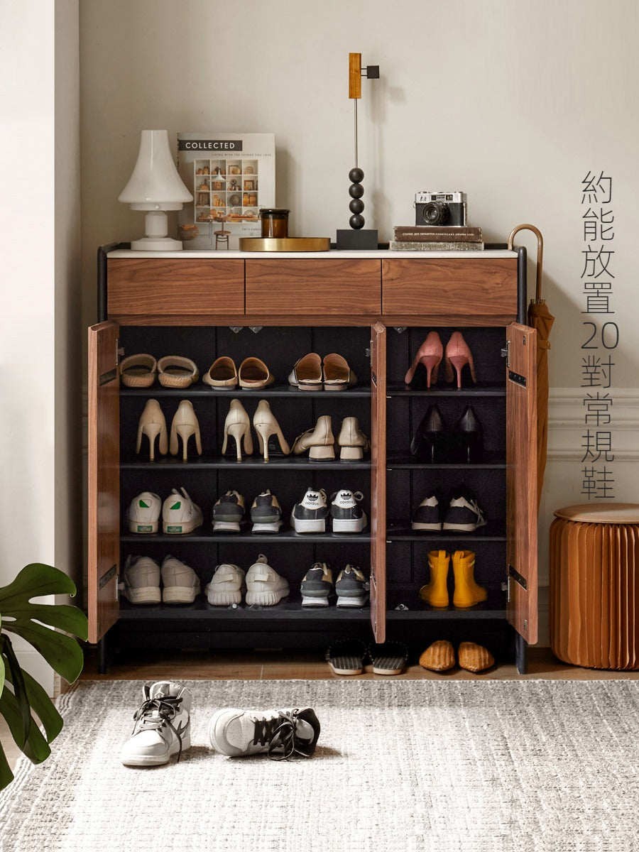 Mori Home - Walnut 岩板鞋櫃