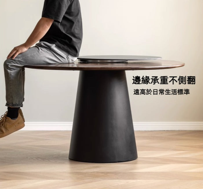 Mori Home - Monet 岩板實木圓桌