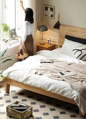 Mori Home - Seattle Oakwood 實木床架