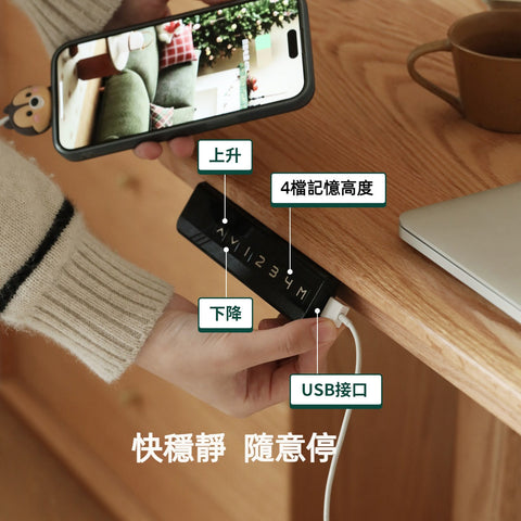 Mori Home - Burce 升降實木書桌 Mori Home - Burce 升降實木書桌