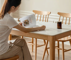 Mori Home - Rotterdam 岩板面橡木餐桌