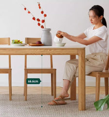 Barry 白蠟木實木岩板面餐桌 - Mori Home