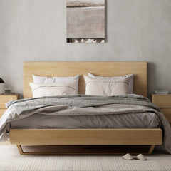 Mori Home - Rhine 懸浮橡木實木床架(白橡改橡木)
