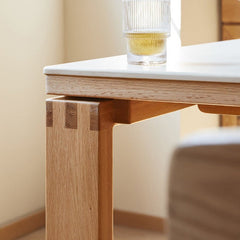 Mori Home - Hvit Stein 實木岩板餐桌