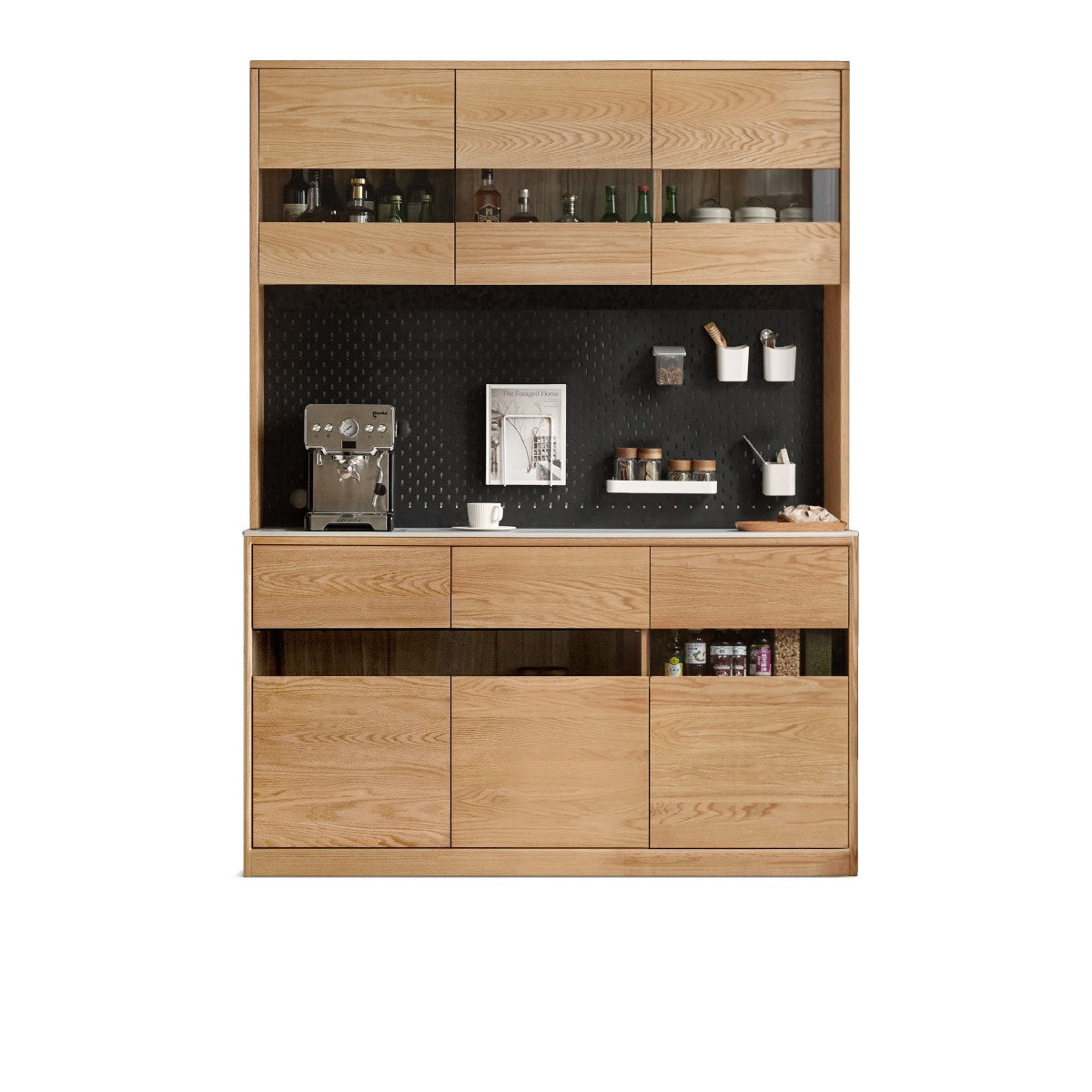 Mori Home - Nordic 組合實木餐邊櫃