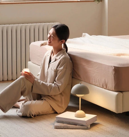 Mori Home - Bubble 奶油風懸浮真皮床架 Mori Home - Bubble 奶油風懸浮真皮床架