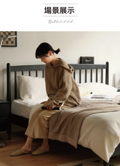 Mori Home - Smoky Dark Oakwood 實木床架