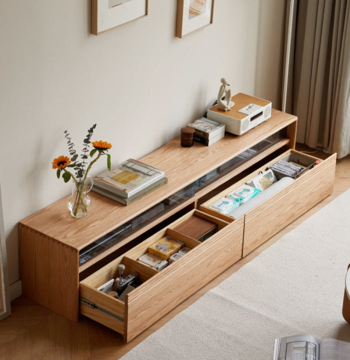 Mori Home - Maxi 座地實木電視櫃(內置LED燈)