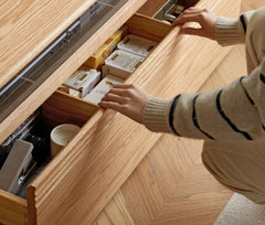 Mori Home - Maxi 座地實木電視櫃(內置LED燈)