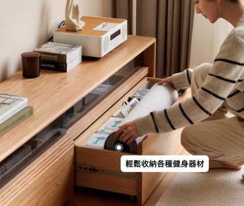 Mori Home - Maxi 座地實木電視櫃(內置LED燈) Mori Home - Maxi 座地實木電視櫃(內置LED燈)