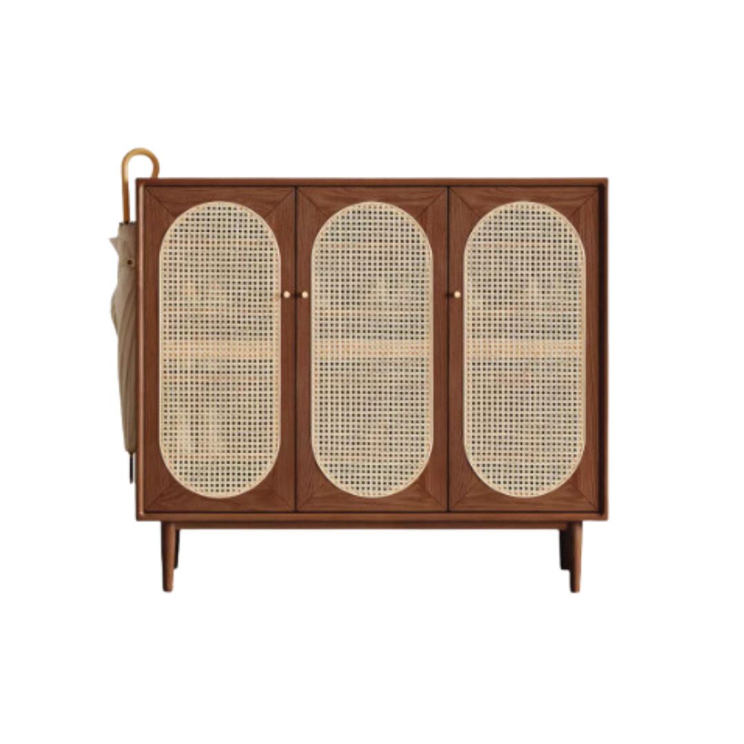 Mori Home - Smoky Dark Rattan 鞋櫃
