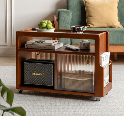 Mori Home - Bussen 玻璃移動茶几 Mori Home - Bussen 玻璃移動茶几