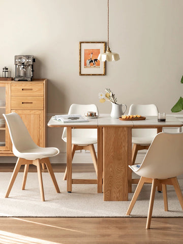 Mori Home - Eames 奶油風PU皮軟墊實木餐椅 Mori Home - Eames 奶油風PU皮軟墊實木餐椅