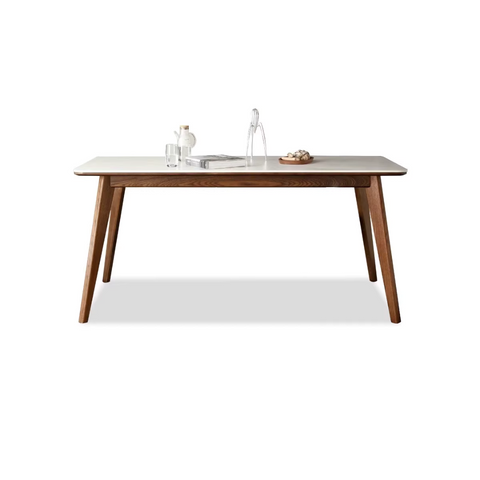<tc>Walnut Sintered Stone Dining Table</tc>