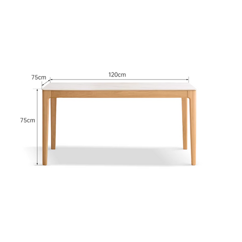 <tc>Rotterdam Sintered Stone Top Oak dining table</tc>