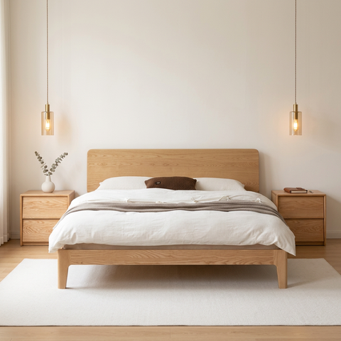 Hansu 實木床架 - mori home
