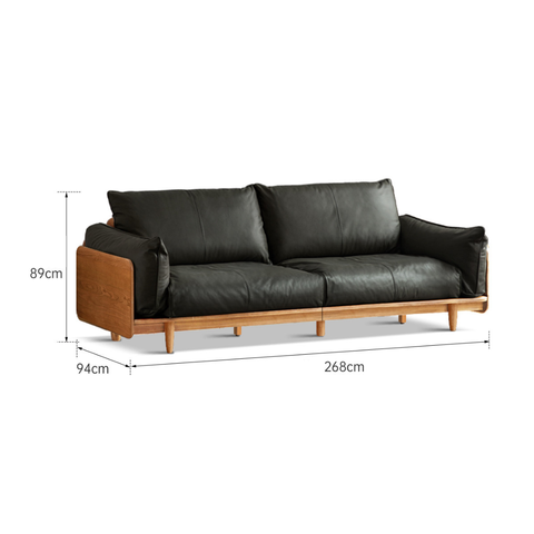 Berlin Solid Wood Sofa