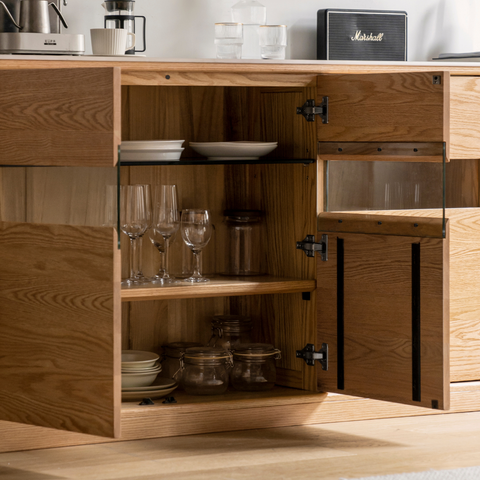 Nordic 組合實木餐邊櫃