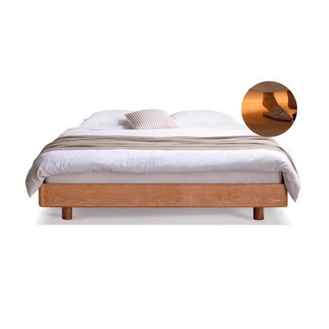 <tc>Hval Cherrywood Floating Bed</tc>