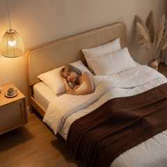 Rattan V 實木床架-mori home