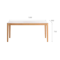 <tc>Rotterdam Sintered Stone Top Oak dining table</tc>