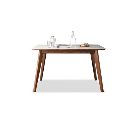 <tc>Walnut Sintered Stone Dining Table</tc>