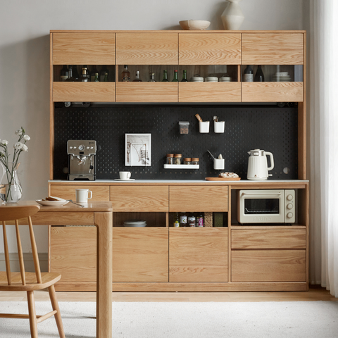 Nordic 組合實木餐邊櫃