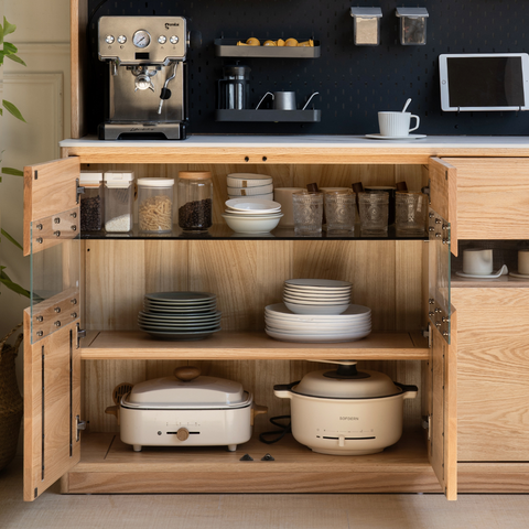 Nordic 組合實木餐邊櫃