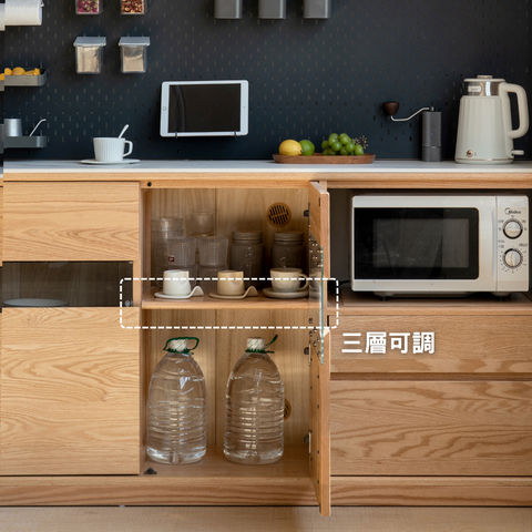 Nordic 組合實木餐邊櫃