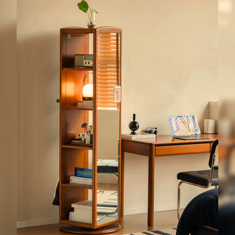 Mori Home - Vintage Rotating Mirror Cabinet with Pegboard – morihome