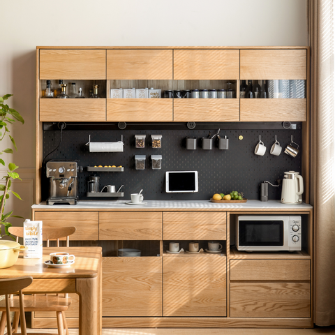 Nordic 組合實木餐邊櫃