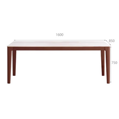 <tc>Rotterdam Sintered Stone Top Oak dining table</tc>