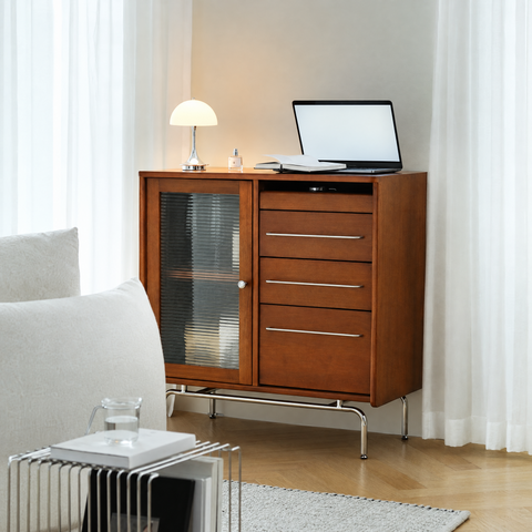 Dazzling Pegboard Side Cabinet