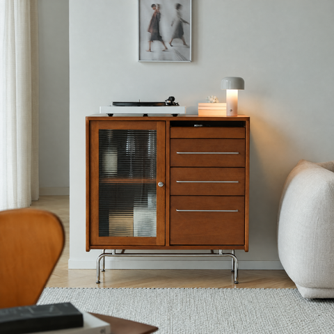 Dazzling Pegboard Side Cabinet