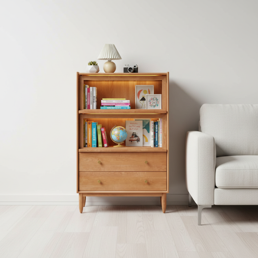 Cherry Rain 實木LED燈餐邊櫃