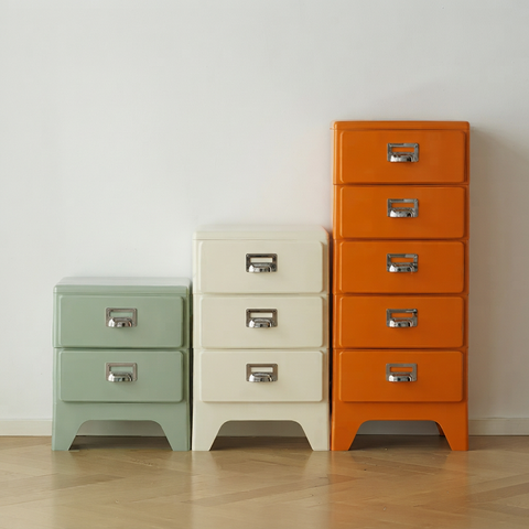 IDEAL 儲物櫃綠白橙色 - mori home