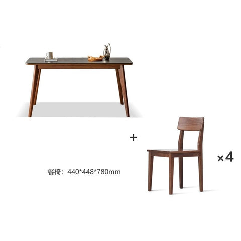Mori Home - Walnut 岩板餐桌