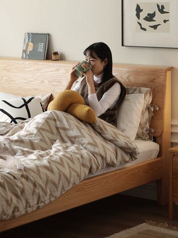 Mori Home - Seattle Oakwood 實木床架