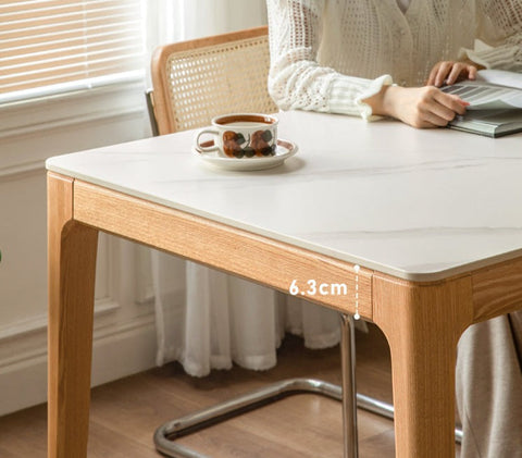 Mori Home - Rotterdam 岩板面橡木餐桌