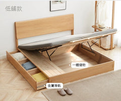 Mori Home - Rhine 簡約抽屜實木油壓床架