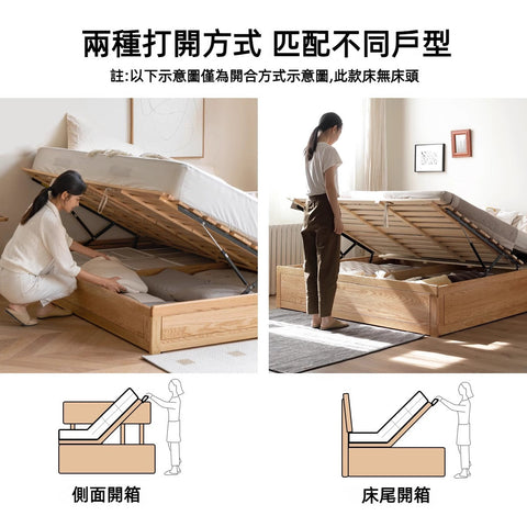 Mori Home - Berlin 無床頭側揭/尾揭油壓床